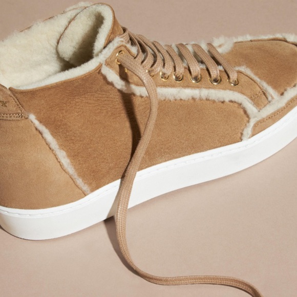 Burberry Salmond Shearling Fur Sneaker - Picture 5 of 9